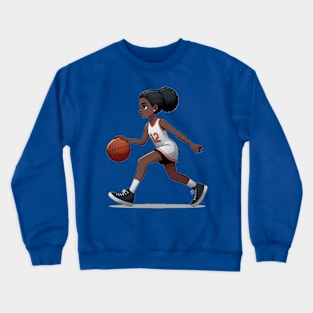 Female basketball player Crewneck Sweatshirt